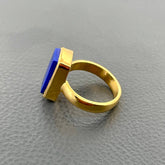 Handmade Blue Lapis Lazuli Silver Ring